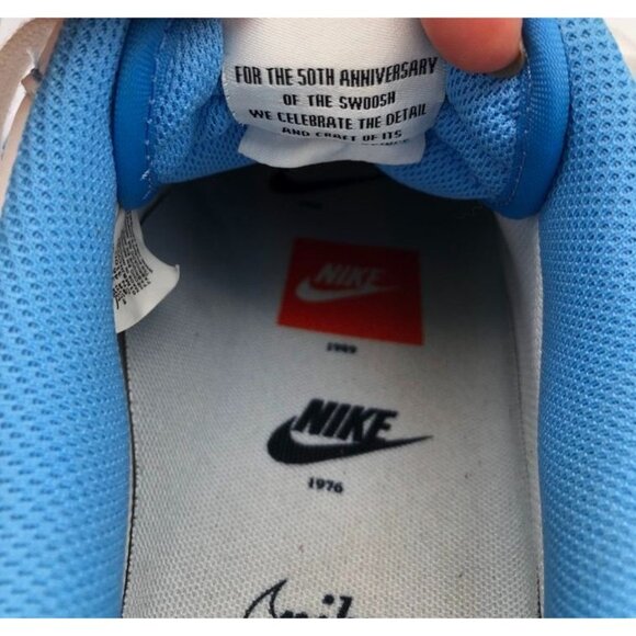 Nike Air Force 1 Low First Use Sneakers White/University Blue DA8478-100 Mens 13 - Picture 11 of 11